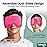 NEWGO Cooling Gel Cold Eye Mask for Puffy Eyes, Reusable Ice Pack with Soft Plush Backing for Dark Circles, Migraine, Stress Relief - Rosered