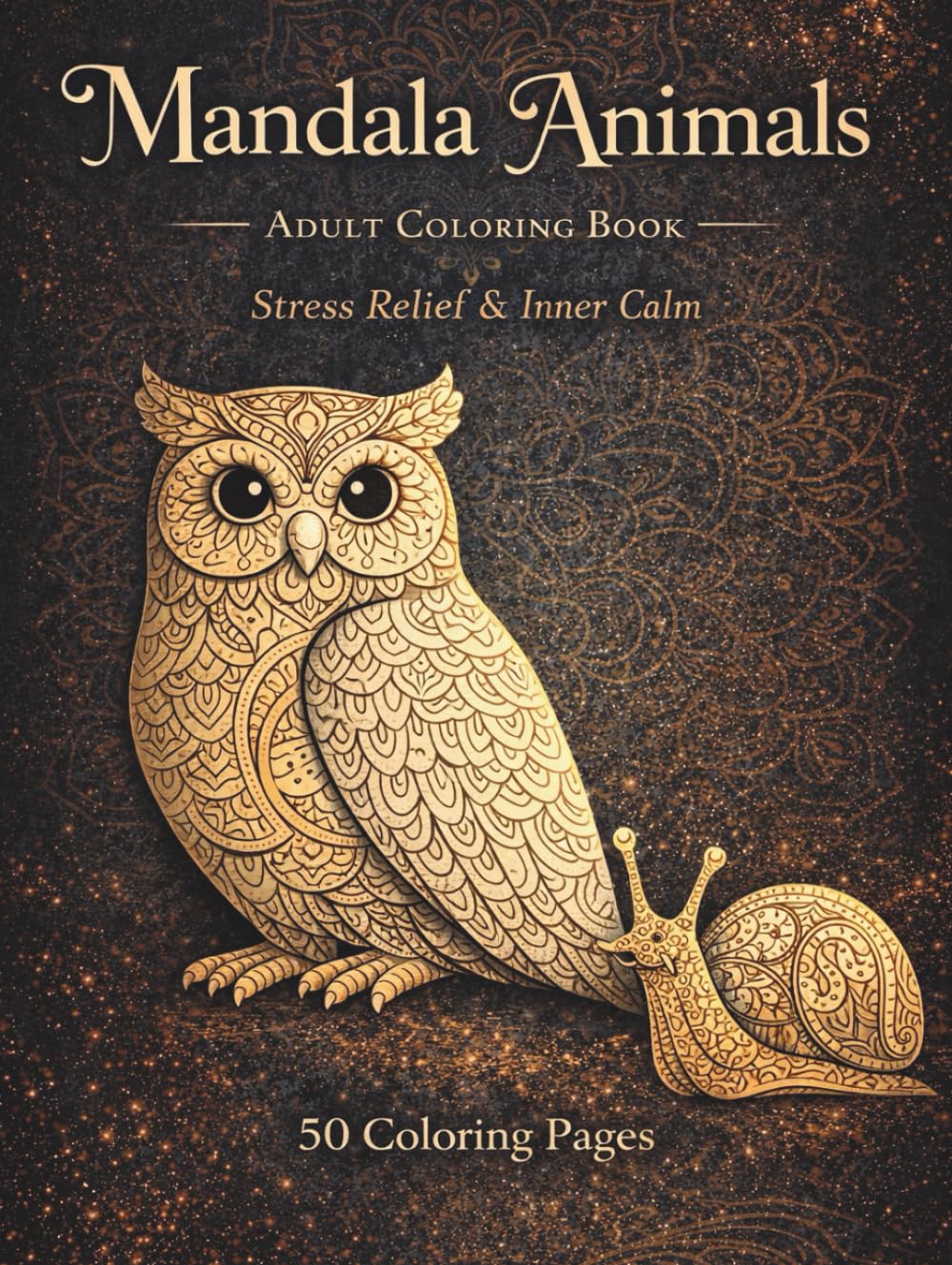 Mandala Animals: Adult Coloring Book for Stress Relief & Inner Calm (Coloring Books for Adults – Mandalas)