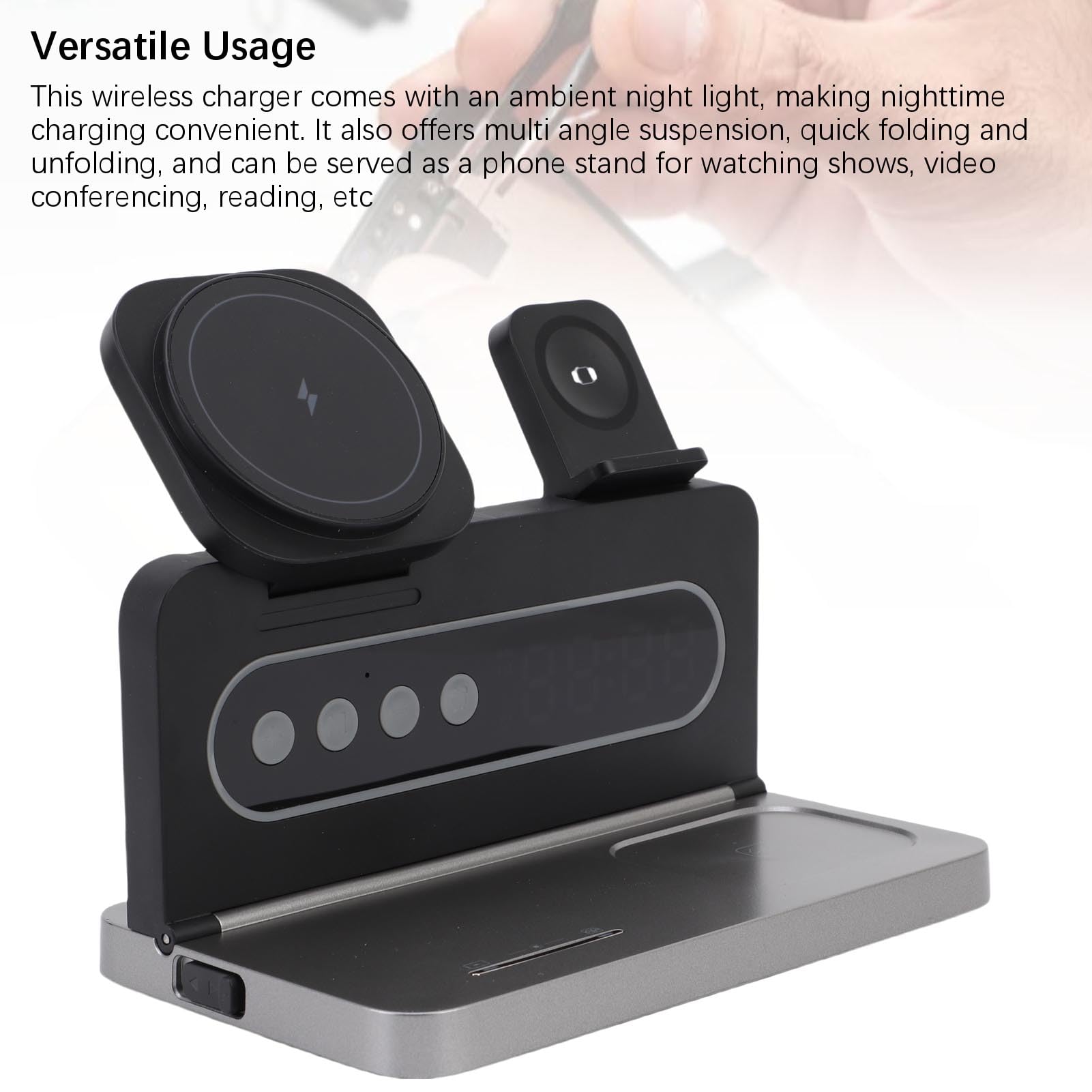 Wireless Charger with Magnetic Adsorption, 15W Fast Charging