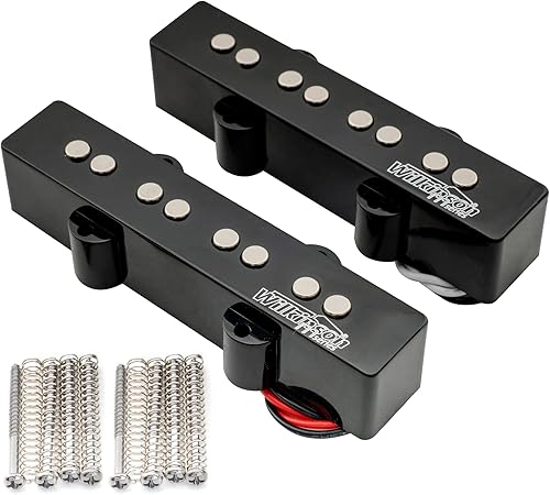 Miniatura 6 de Wilkinson WOJB Vari Gauss - Juego de pastillas de cerámica para bajo eléctrico JB Style de 4 cuerdas, color negro