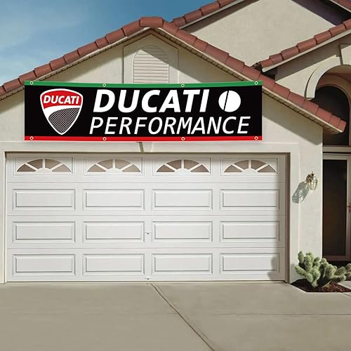 Miniatura 2 de Bandera de rendimiento de 2 x 8 pies (impresión HD, poliéster 150D duradero) para garage, cueva de hombre con ojales de metal