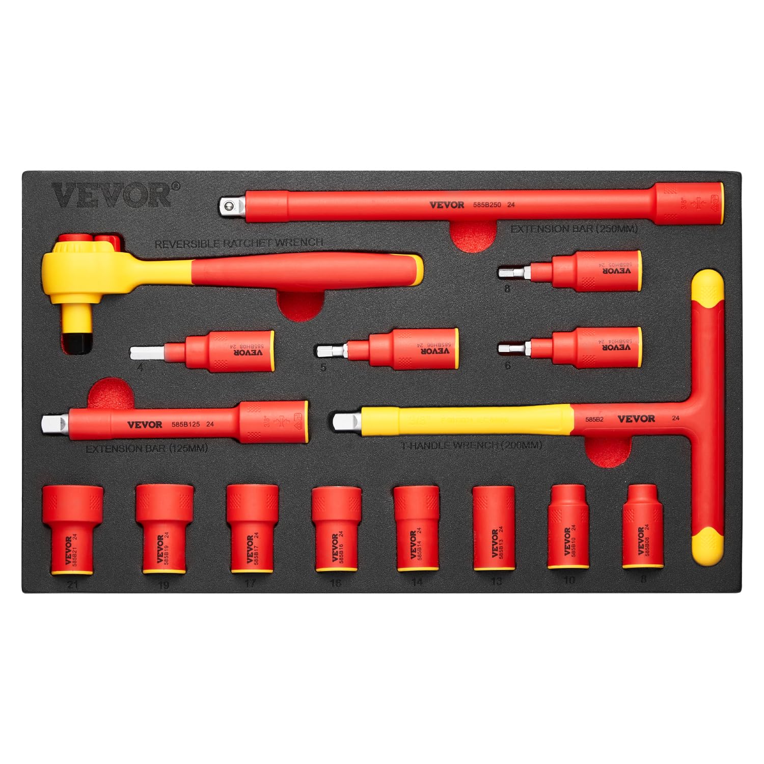 VEVOR Jeu de Tournevis Isolés (16pcs)