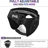 Vista 3 de Casco ajustable de lucha libre para BJJ, MMA Grappling y entrenamiento, protector de oídos y casco de protección de coliflor