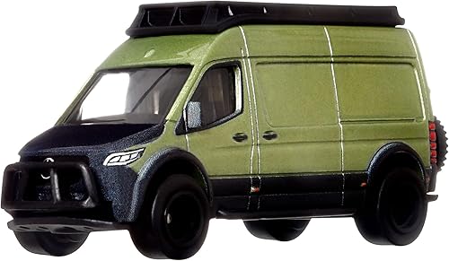 Miniatura 2 de Hot Wheels Car Culture Circuit Legend, Premium 1:64 Escala fundida a presión Mercedes-Benz Sprinter Van, diseño de Alemania, vehículo coleccionable