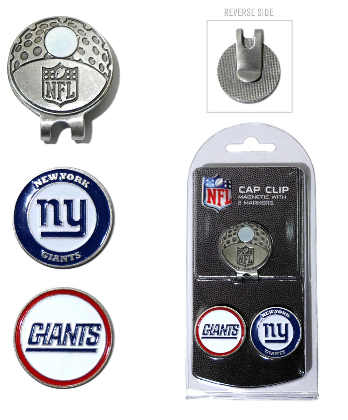 NFL Clip con 2 Marcadores de Pelota de Golf