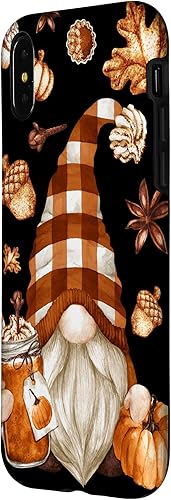 Miniatura 8 de iPhone 14 Pro Max lindo patrón de Acción de Gracias para Autum Gnomo Love Pumpkin Spice Case