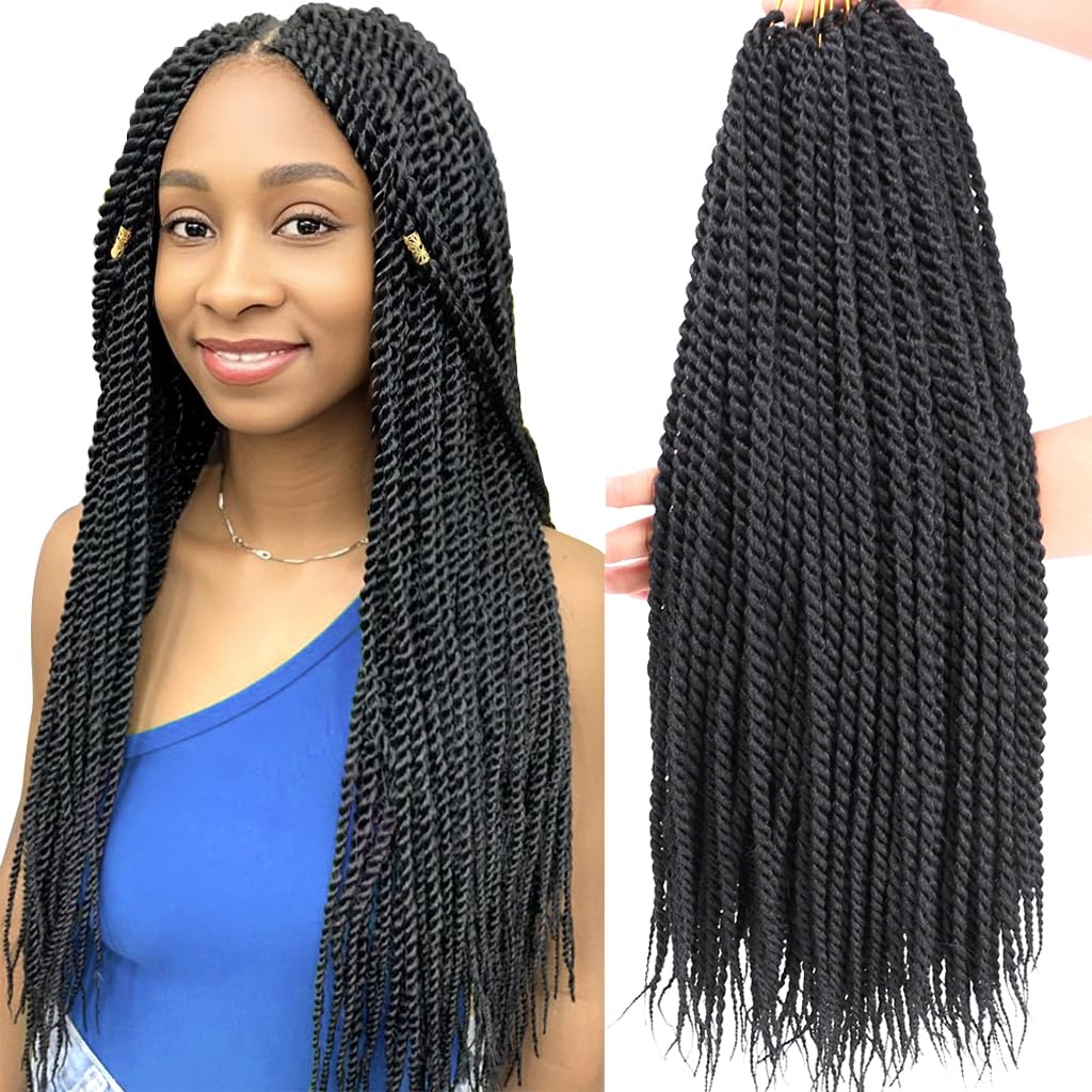 8 Packs Havana Twist Crochet Hair Silver Gray Senegalese Twist Medium Crochet Braid Omrbe Grey Crochet Braids Hair For Black Women Prelooped Twist Syntehtic Braiding Hair Extensions (Tgrey#)