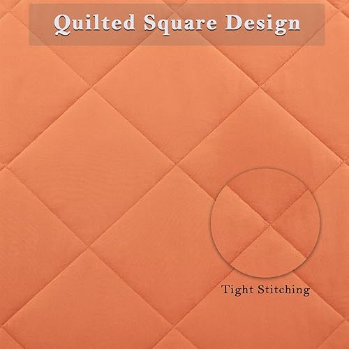 Miniatura 6 de SunStyle Home Cubrecamas tamaño queen, ligero, reversible, para todas las estaciones, manta de verano acolchada, suave y acogedora, de plumas