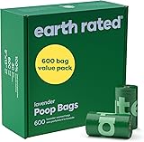 Earth Rated (A Canadian Company), Dog Poop Bags Value Pack, Leak-Proof and Extra-Thick Pet Waste Bag
