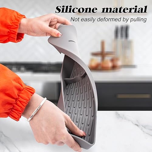 Miniatura 6 de Estante superior magnético para estufa de 30 pulgadas, estante de especias sobre la estufa, estante de cocina, parte trasera de la estufa plana