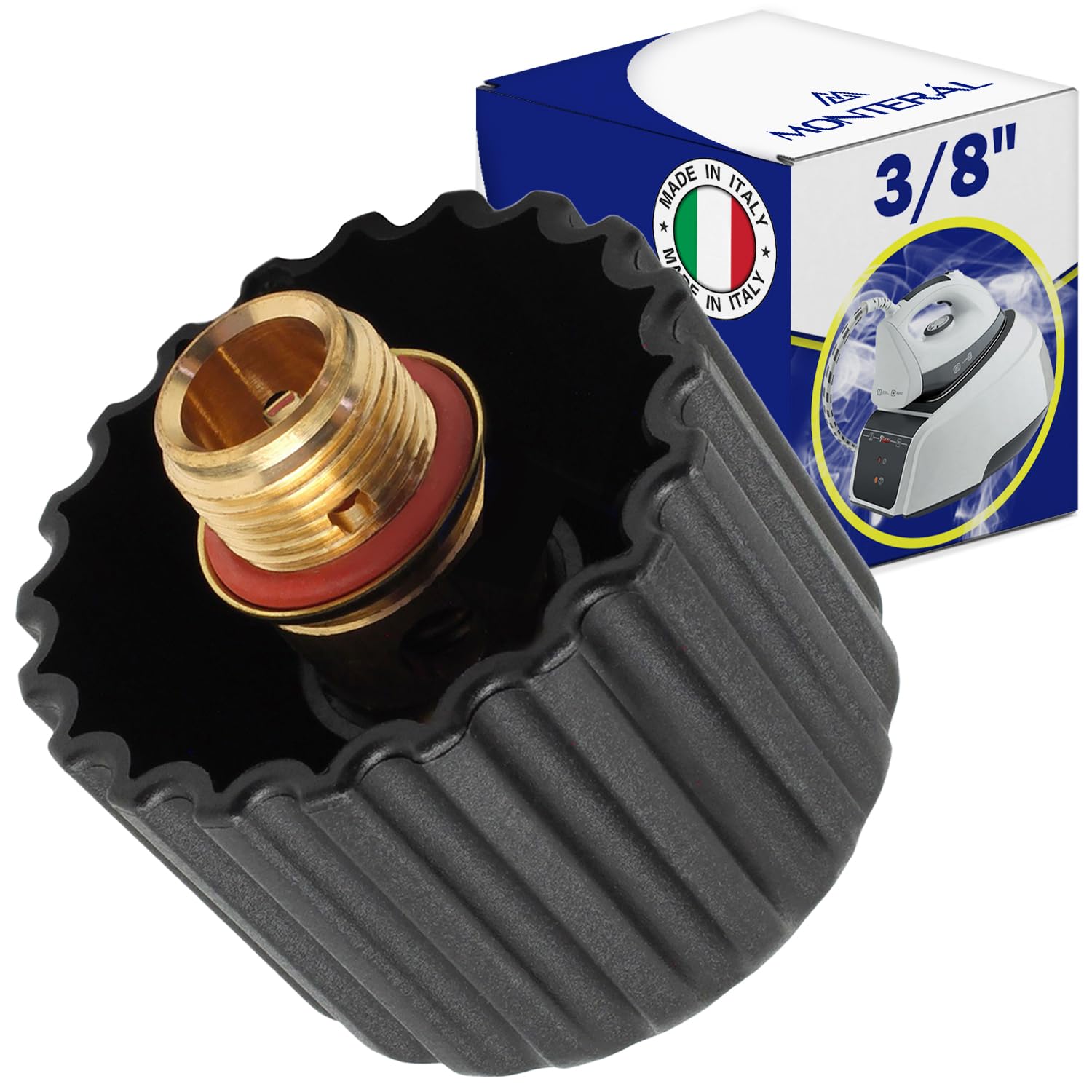 Bouchon pour Polti Vaporetto ou pour Polti Vaporella 3/8" 4,5 Bar | Complète avec Joint - FABRIQUÉ EN ITALIE - Garantie de 10 Ans – MONTERAL