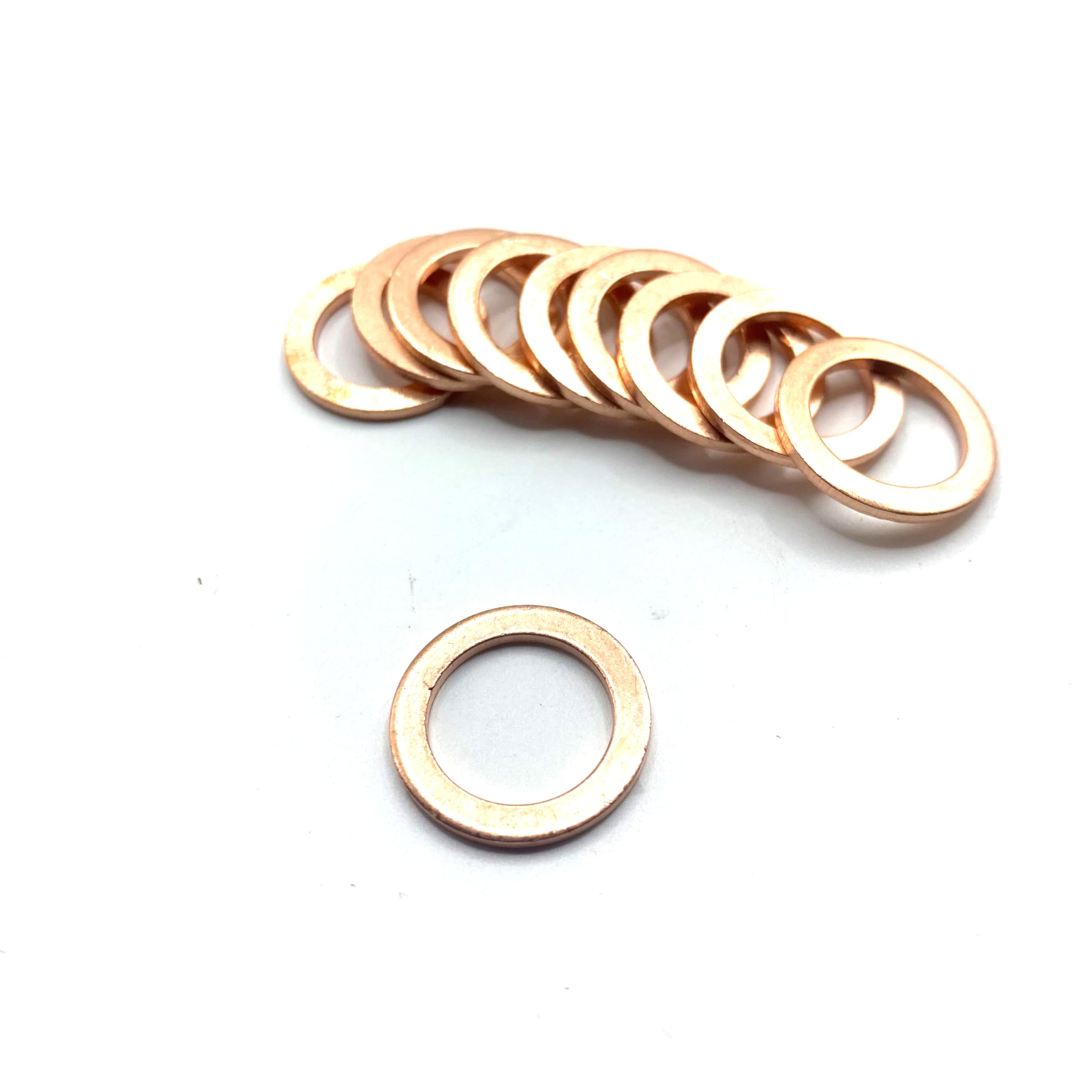 ドレンワッシャー バイク用 汎用 M12 内径 12mm× 外径 20mm× 厚み 1.5mm 10 個入り 銅製 AODW12-10 - 4
