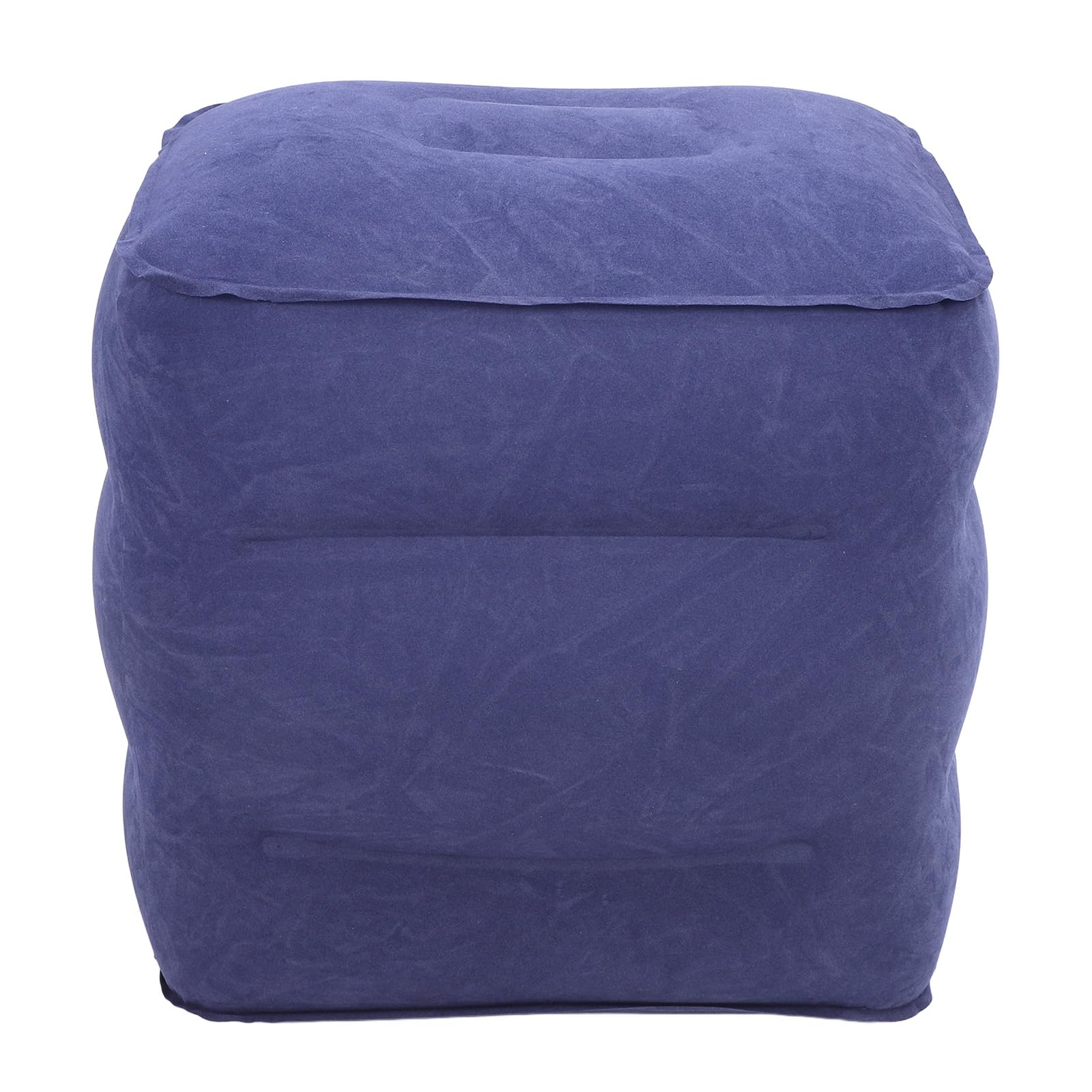 Poggiapiedi gonfiabile da viaggio, pressione dell'aria regolabile, cuscino da viaggio portatile, poggiapiedi gonfiabile per auto, casa, ufficio, treno, aereo (blu)