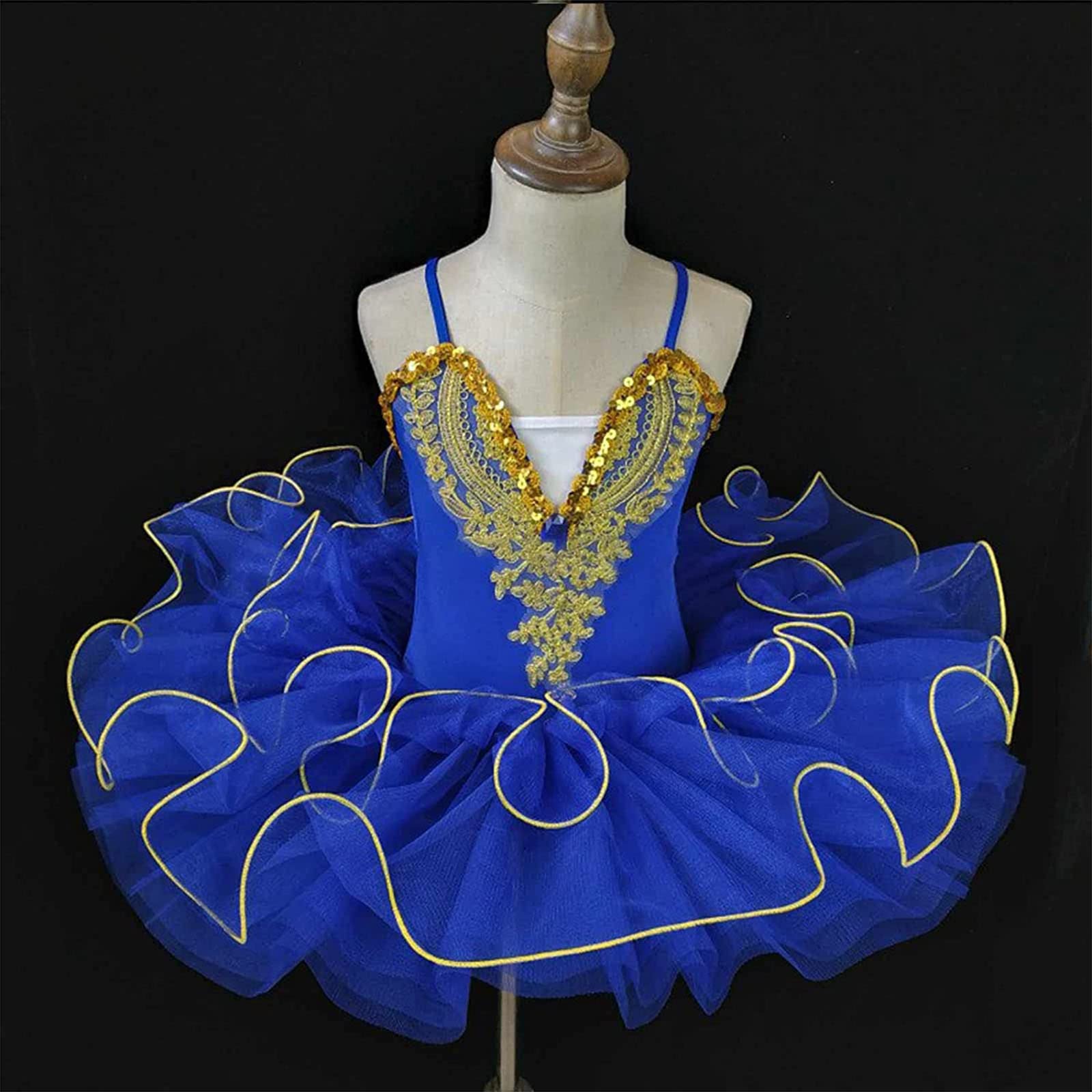 Enfant Filles Robe Ballet Justaucorps Gymnastique Robe Body Vêtements Danse avec Jupe Tutu