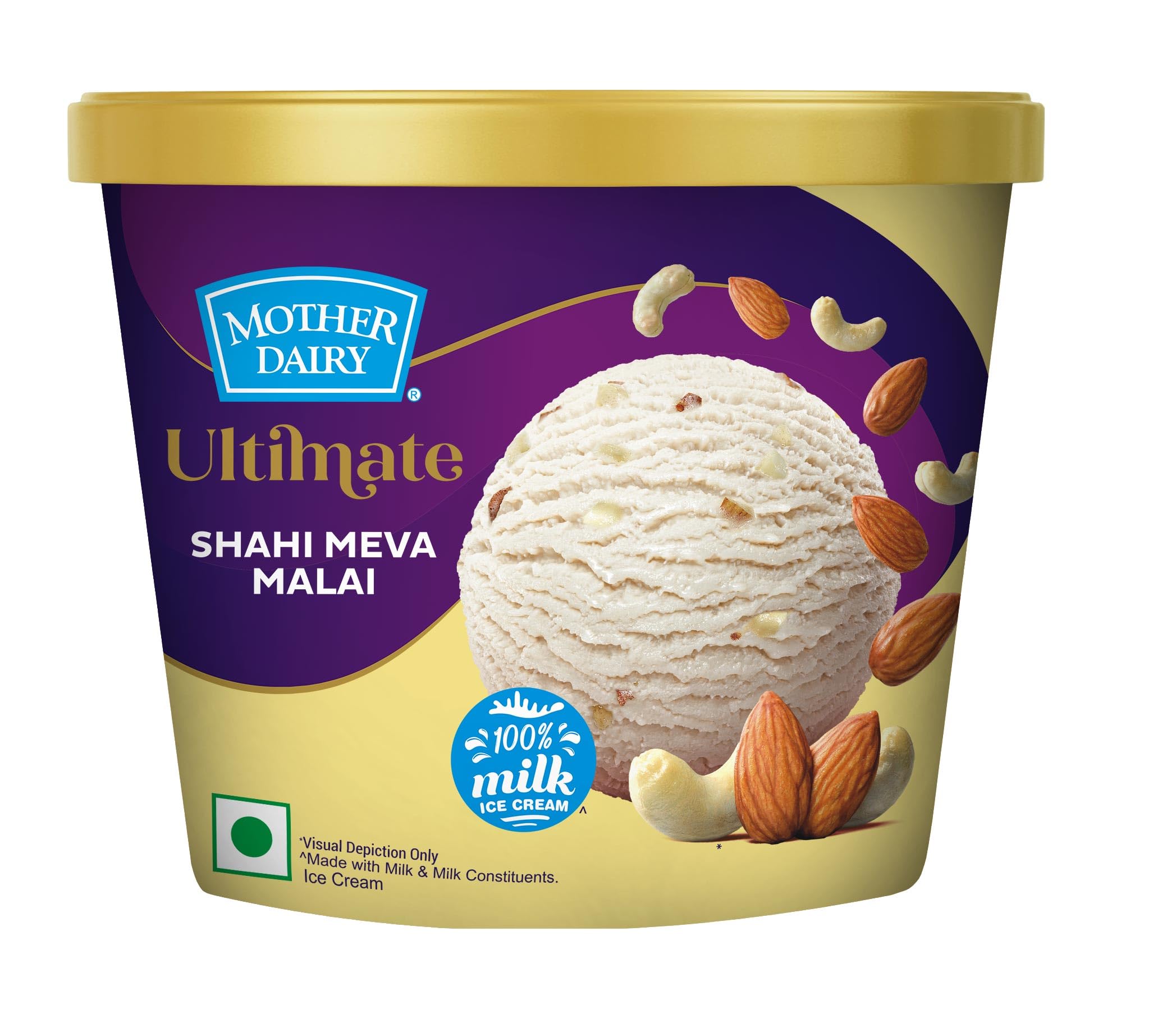 Mother Dairy Ice Cream - Shahi Meva Malai, 115ml