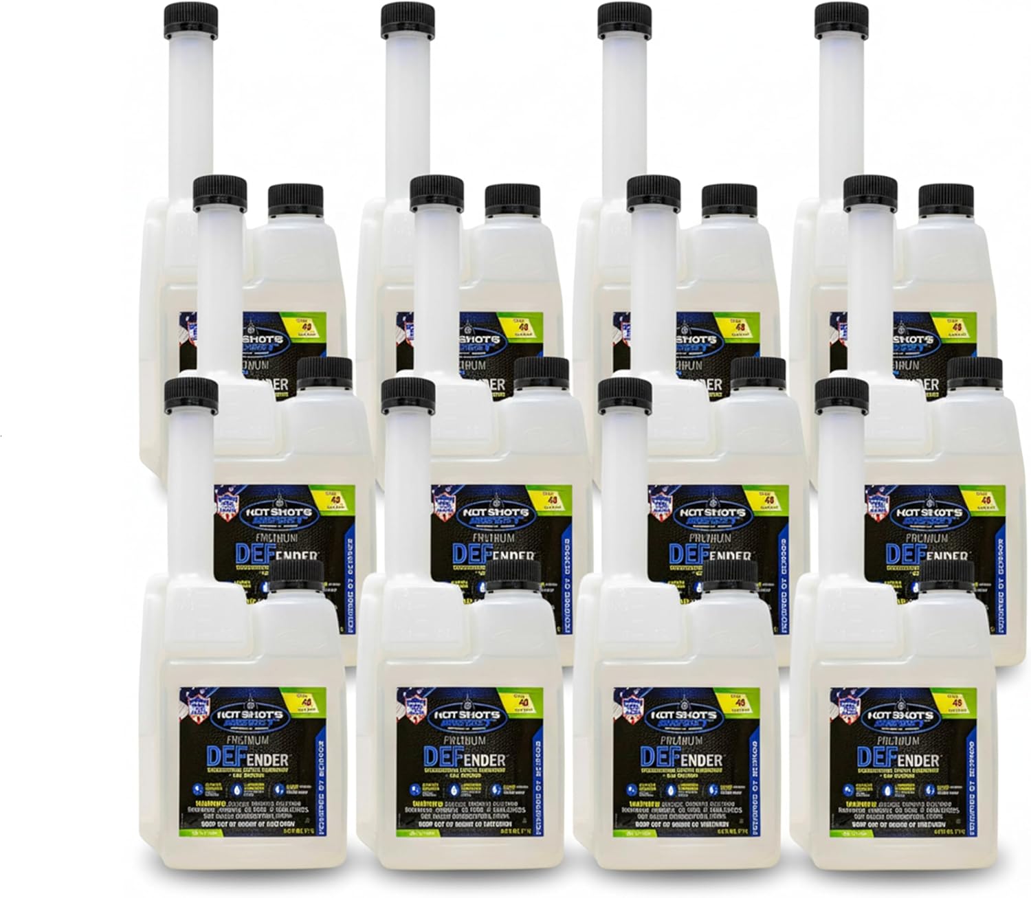 Hot Shot’s Secret Premium Defender DEF Booster Additive 16 oz – Diesel DEF Treatment for Diesel Exhaust Fluid | Cleans & Prevents Crystal Build-Up, 12PK
