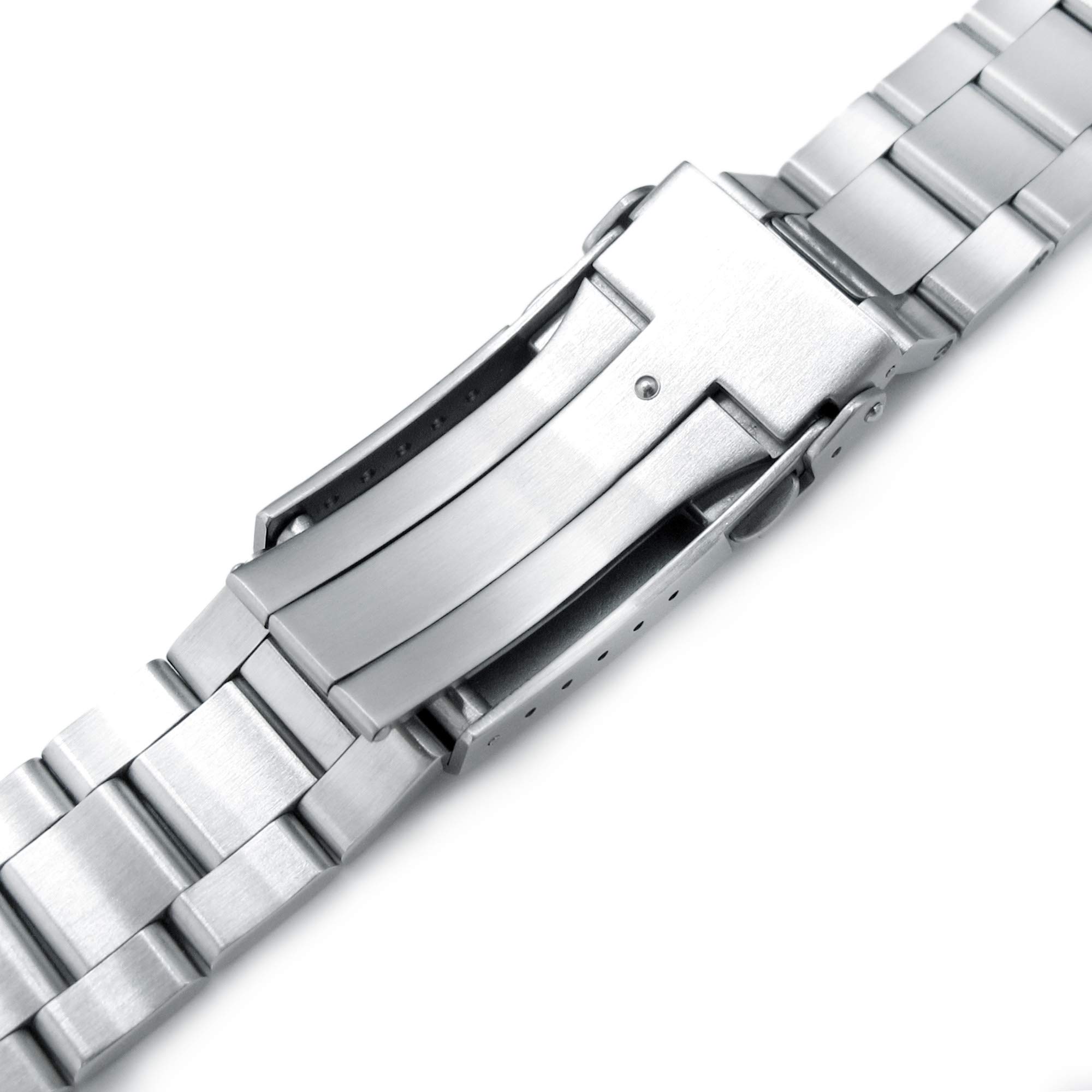 MiLTAT Super-O Boyer - Cinturino per orologio Orient Kamasu RA-AA0004E19A/RA-AA0001B19A, maglie con viti