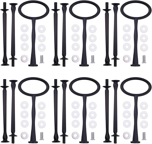 Soporte de 3 niveles para cupcakes de 15 pulgadas, soporte ovalado de metal, soporte ovalado para hacer tú mismo para platos de frutas, soporte para