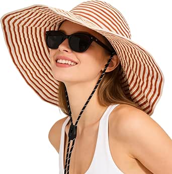 Sun Hat for Men Women UV Protection Wide Brim Fishing Hats Breathable UPF 50+ Boonie Bucket Hats Beach Safari Hiking Garden