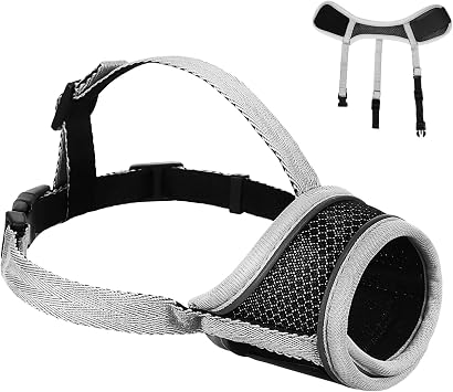 Adjustable Dog Muzzle for Medium Dogs, Breathable Size L