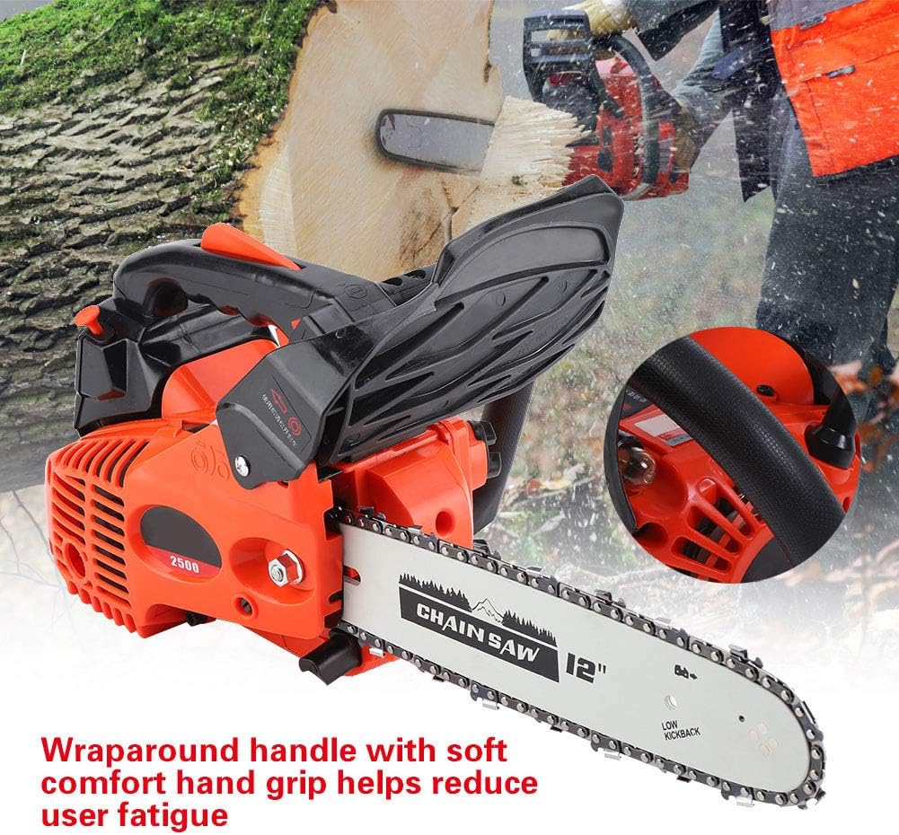 ブリヤンテス・レッド 25.4ccエンジンチェーンソー 木の上でも軽くて