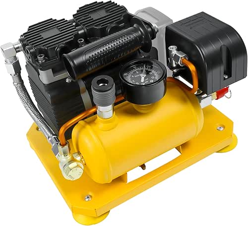 Cordless Air Compressor Compatible with Dewalt 20V Battery, 0.26-Gallon Capacity,