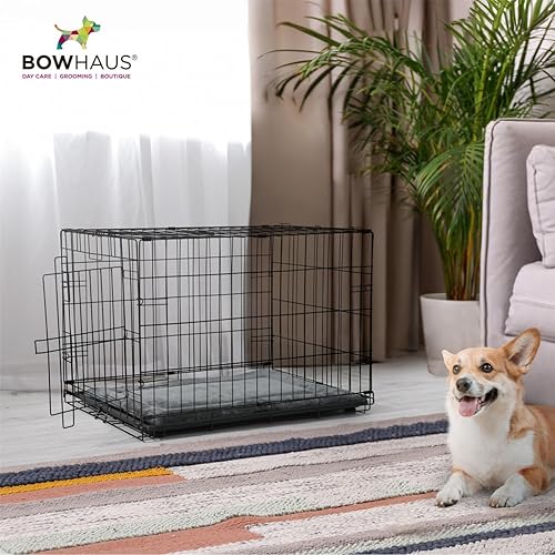 Miniatura 8 de Cama para perro esponjosa lavable a máquina de 27.1 x 16.5 pulgadas, para perreras de 30 pulgadas, alfombrilla suave con parte inferior