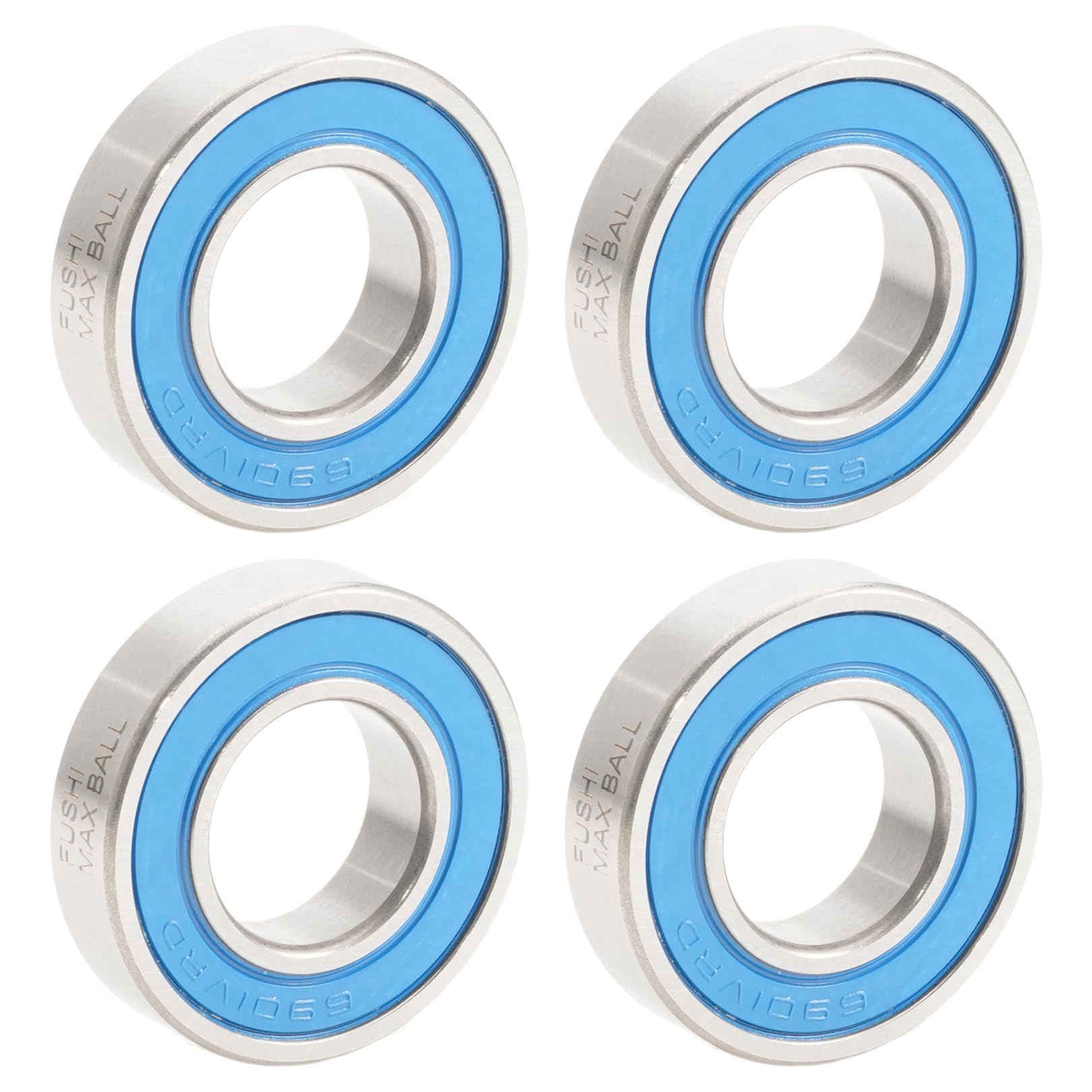 6901 VRS MAX łożysko nabojowe, wymiary 12 x 24 x 6 mm, stal chromowana w kolorze niebieskim, uszczelniona tłuszczem, 6901LLU Cart Full Balls Bearing do roweru Hub Pivot, (pick od 4 szt.)