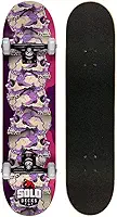 Skate Montado Profissional Solo Decks Skull - Até 120kgs