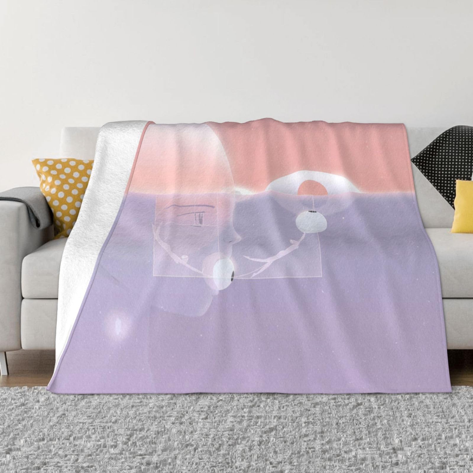 Couverture d'art chaude et légère cadeau cocooning toutes saisons