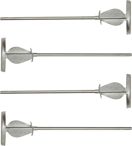 CO. HS-1 14 "Eje 2 galones acero inoxidable hoja mezcladora (paquete de 4)