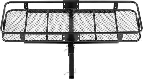 Miniatura 10 de VEVOR Transportador de carga de enganche de 60 x 20 x 6 pulgadas, capacidad de 500 libras con red de carga y bolsa de carga impermeable, cesta de