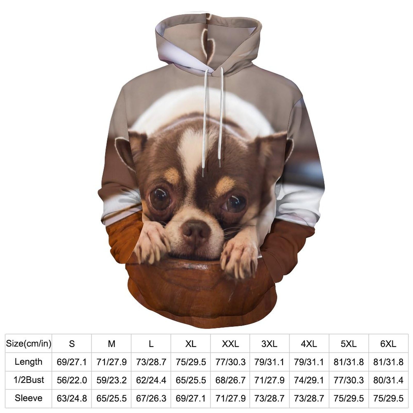 Amazon.co.jp: パーカー メンズ チワワ 犬柄 トップス 大きいサイズ