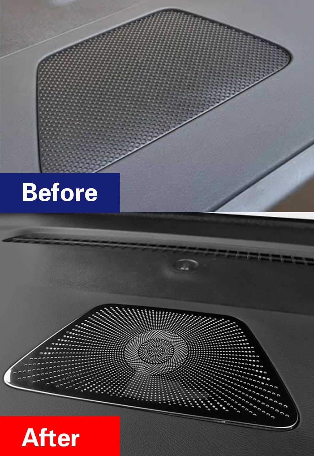 Car Accessories Fit for Altima 2024 2023 2022 2021 2020 2019 Vehicle Dashboard Horn Frame Trim Cover ABS (Black) 3 PCS