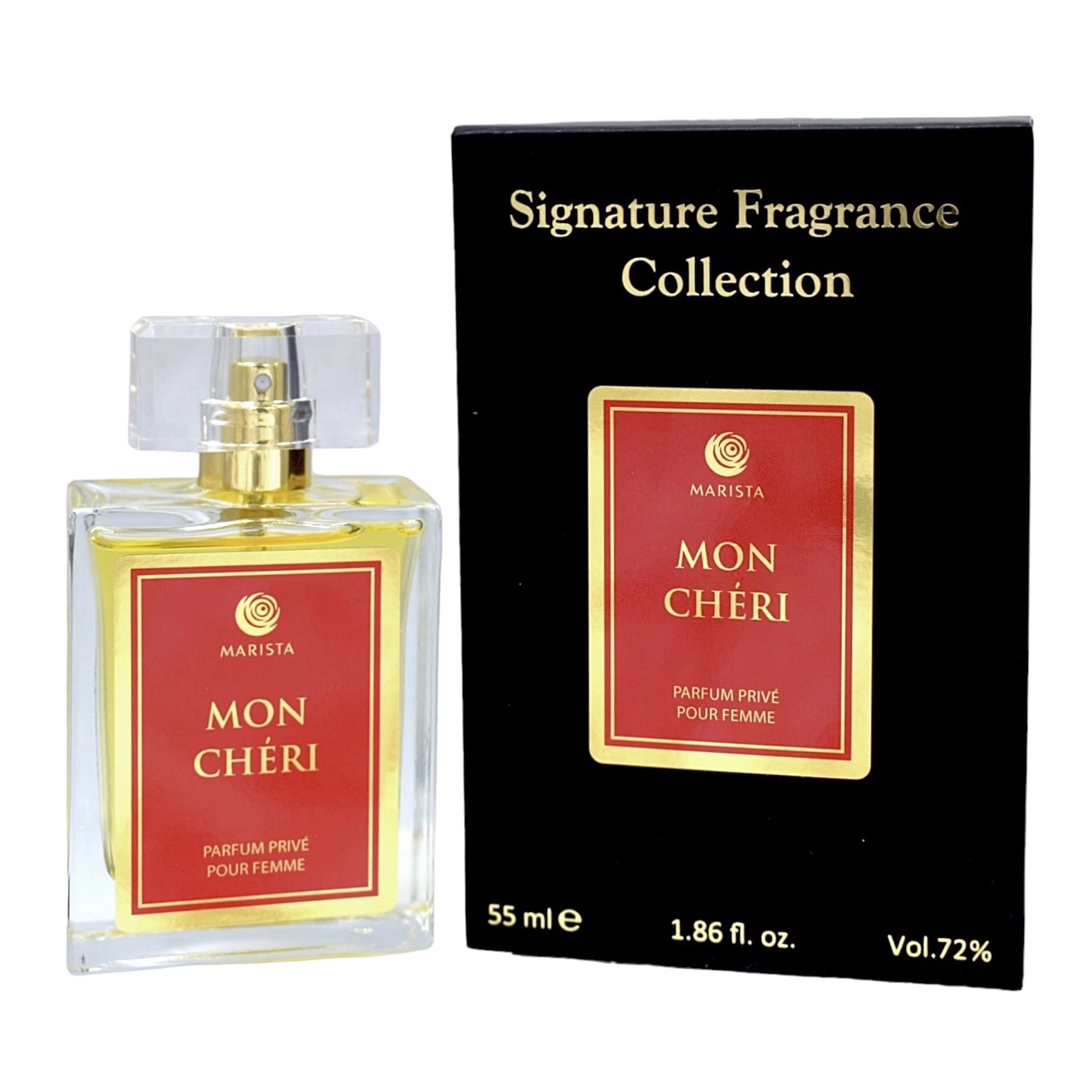 MON CHÉRI Private Perfume for Women by MARISTA, Long-Lasting Strong Warm Spicy Lavender Amber Woody Vanilla Fragrance, 55 ml.