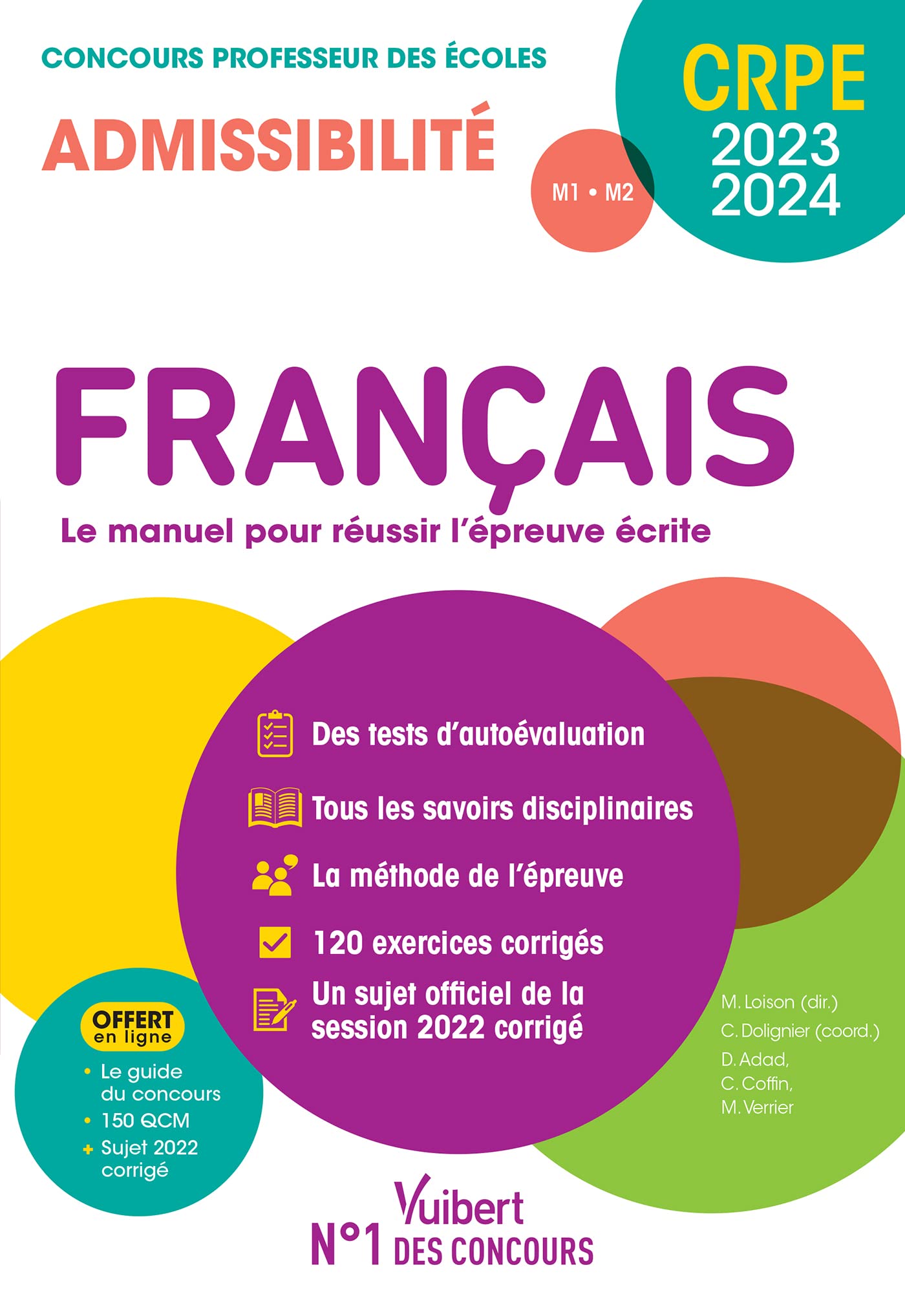 Français - CRPE 2023-2024 - Epreuve écrite d'admissibilité: Concours professeur des écoles - Sujet 2022 corrigé