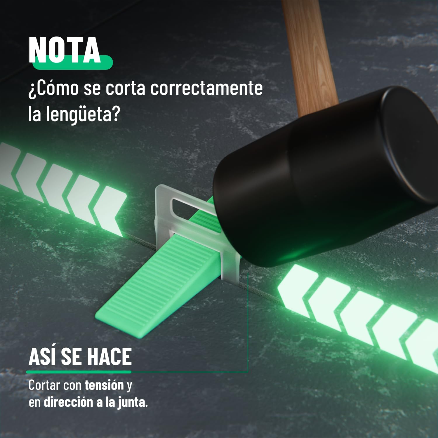 greate Sistema de niveladores azulejos 1100 Piezas 2mm | Ayuda para Colocación de Azulejos con 1000 Lengüetas y 100 Cuñas azulejo - niveladoras suelo, alicatado