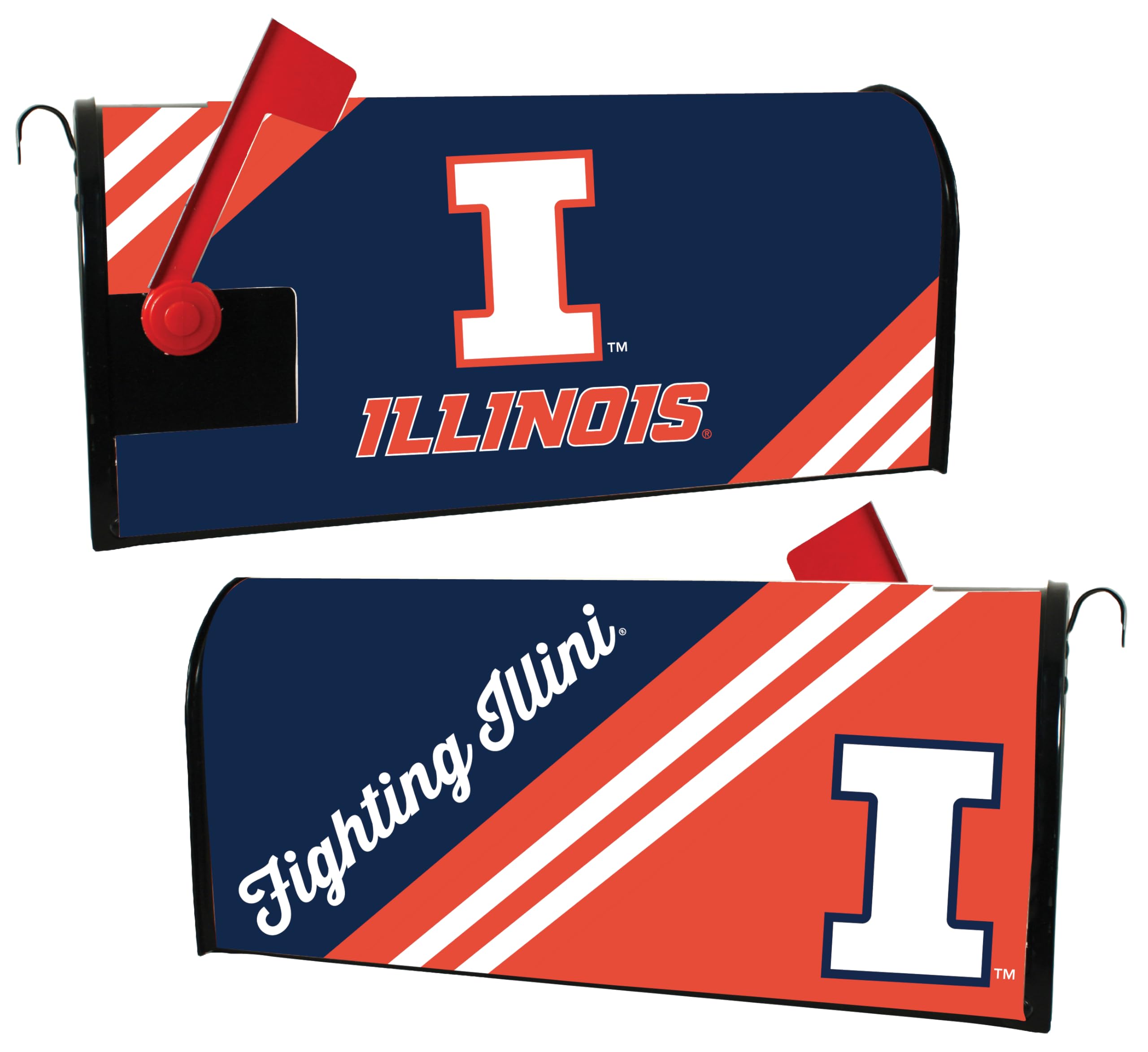 Illinois Fighting Illini Magnetic Mailbox Cover - Officially Licensed Collegiate Product