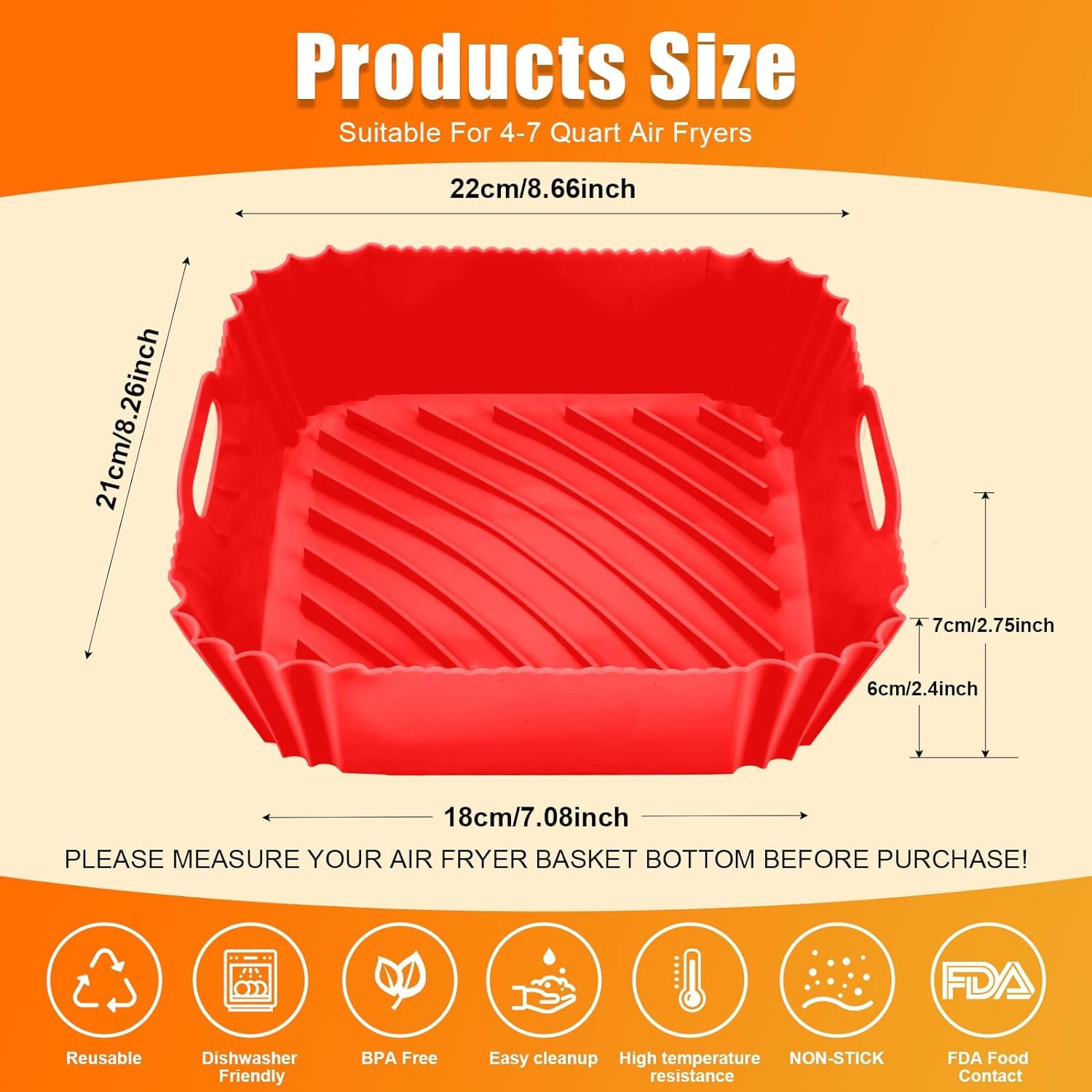 ZENSUKYE Air Fryer Liners - 3 Pack, Easy Cleanup -5 ZENSUKYE Air Fryer Liners - 3 Pack, Easy Cleanup -5