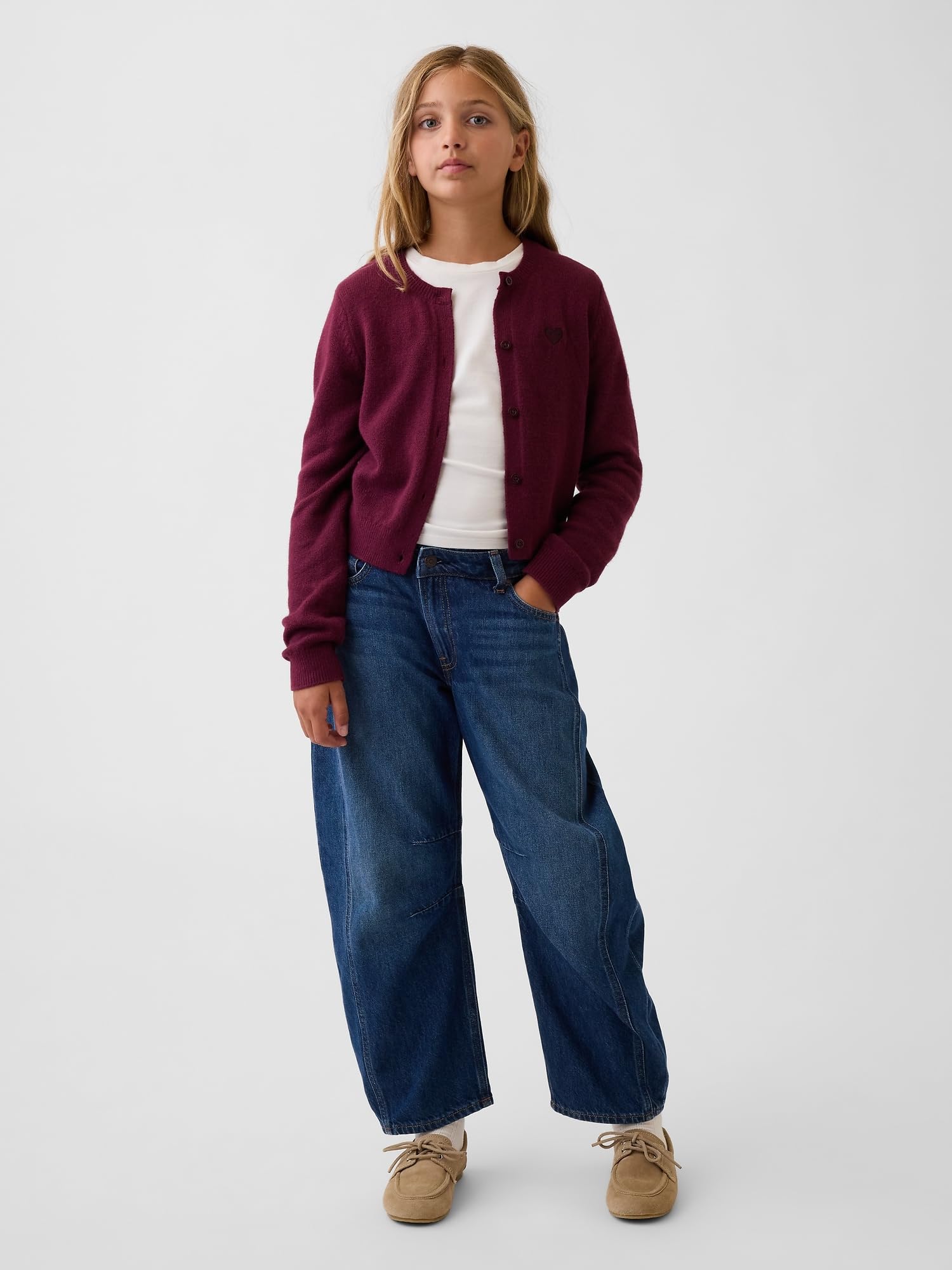 Gap Cárdigan con logotipo para niñas