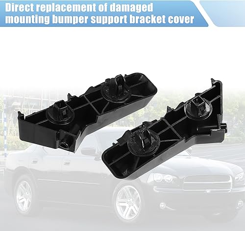 Miniatura 6 de X AUTOHAUX 1 par parachoques delantero soporte soporte soporte para Dodge Charger 2011-2014 57010287AC 57010286AB lado izquierdo y derecho