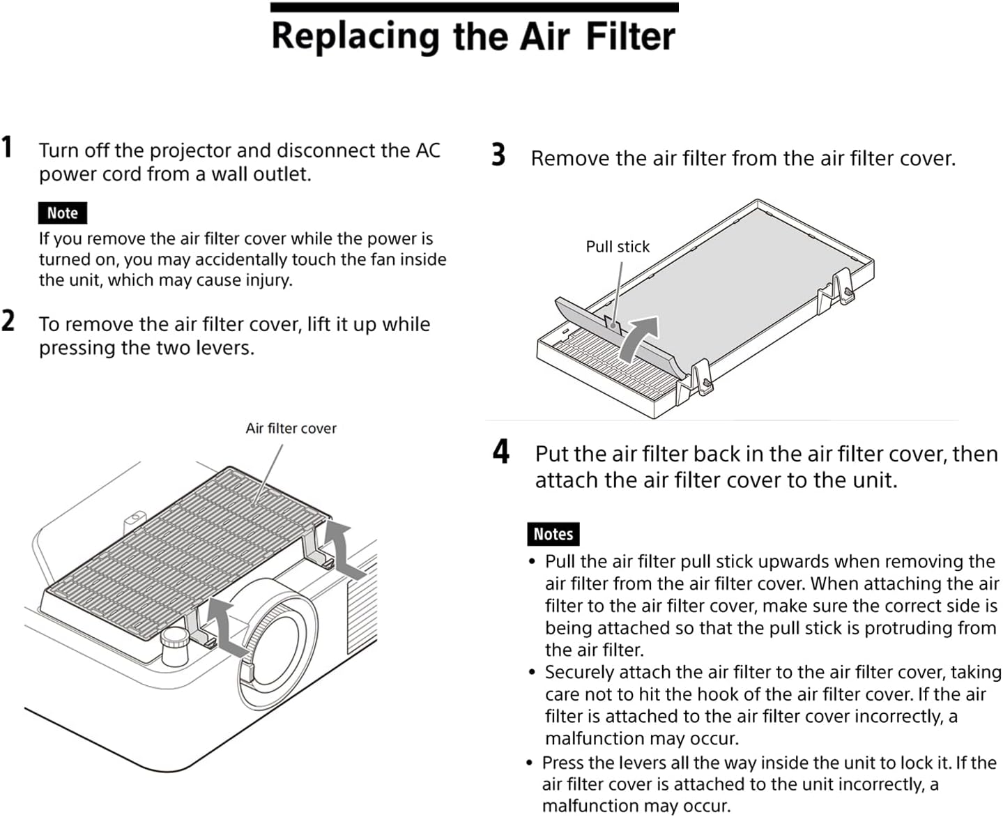 Replacement Filter for Projector,Compatible with SONY VPL-PHZ50,VPL-PHZ60,VPL-PHZ51,VPL-PHZ61 Projector.