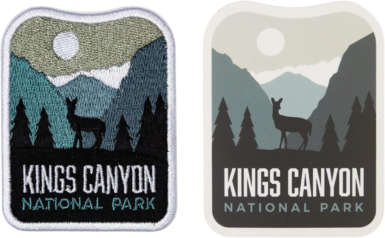 King's Canyon National Park Bundle - Travel Patch and Vinyl Sticker