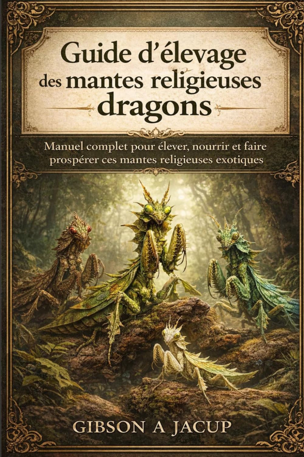 Guide d'élevage des mantes religieuses dragons: Manuel complet pour élever, nourrir et faire prospérer ces mantes religieuses exotiques