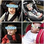 2 Pcs Baby Car Seat Neck Relief and Head Support,Silence Shopping Car Seat Head Band Strap Headrest,Stroller Car Seat Sleeping Head Support for Toddler Child Children Kids Infant Christmas (Blue)