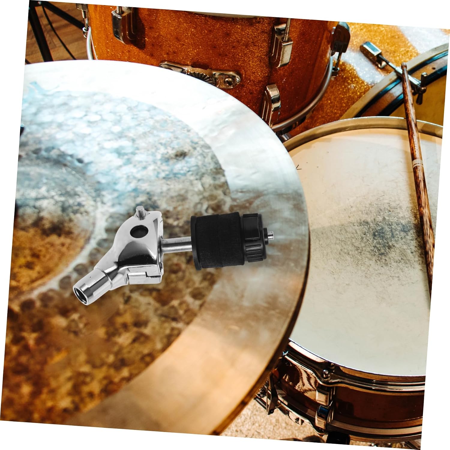 Cymbal Stacker Mount Attachment Durable Holder for Drum Easy to Install Cymbal Bracket Accessory Fit for Percussion Instruments