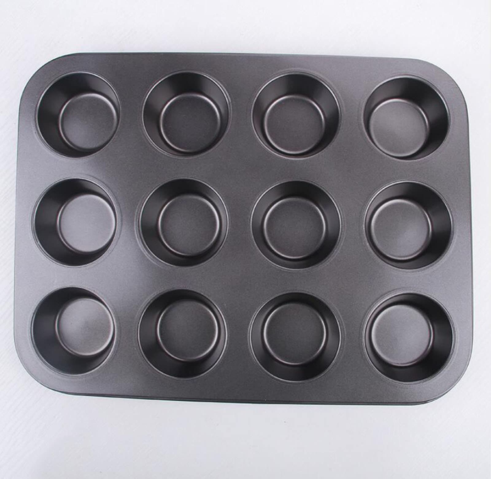 BAtlam Muffinform für 12 Tassen, Antihaft-Muffin-Cupcake-Form, Muffin- oder Cupcake-Backform, Backform Antihaft-Keksform 35,3 x 26,5 cm
