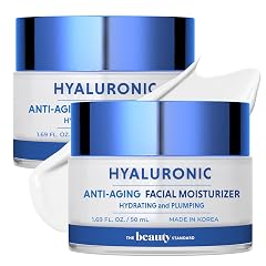 Hyaluronic Acid Daily Face Moisturizer - Anti-Aging Skin Firming Hydrating - Dermatologist Tested Cruelty-Free Korean Skin Care for