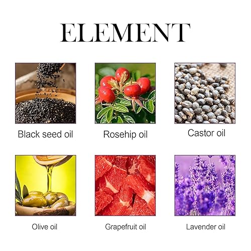 Miniatura 5 de Aceite Lalenas para cara, aceite de lalenas para la cara, suero de rosa mosqueta de semilla negra, aceite de ricino de lilinas, aceite de semilla