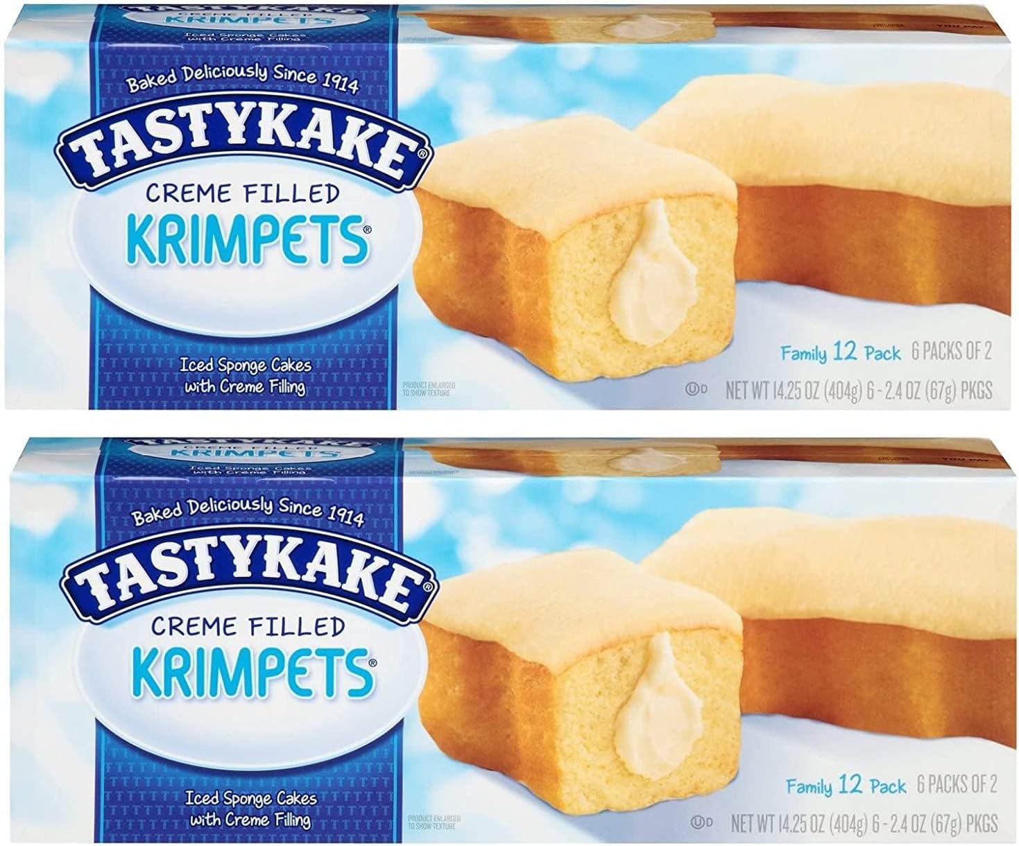 Tastykake Creme Filled Krimpets - 2 Boxes